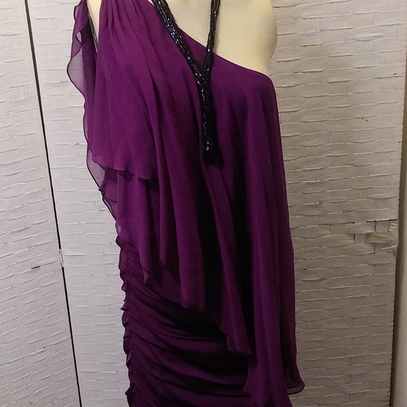 Purple Silk Occasional Dress Bloomingdale - Picture 4 of 14